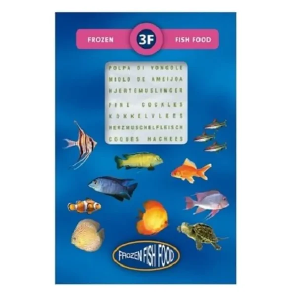 3F Frozen Cockle Meat Fishfood 95g - Pet Supply UAE