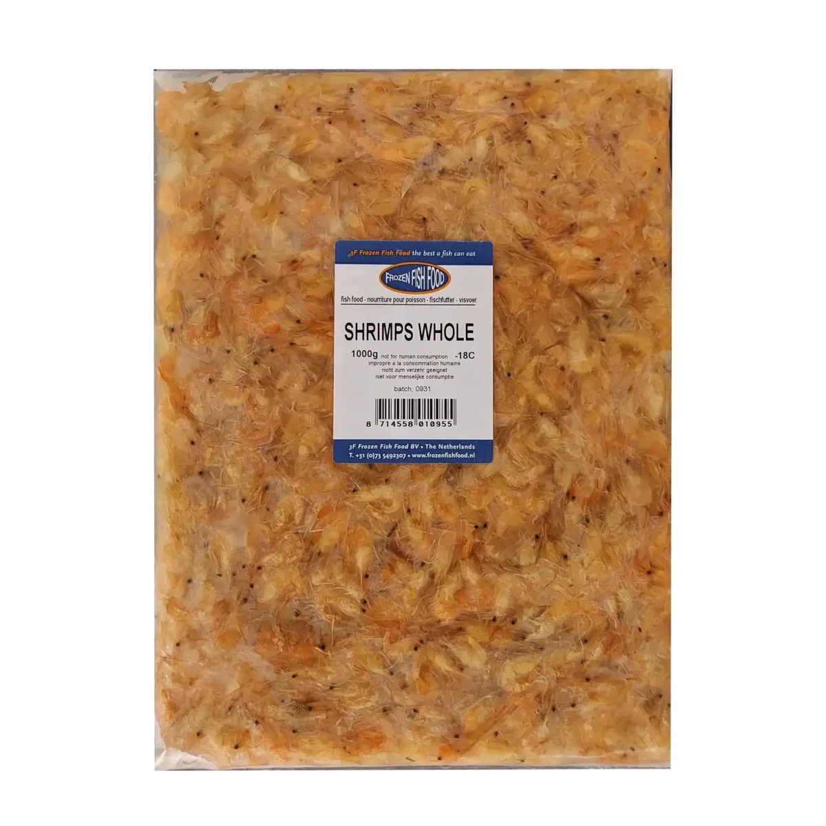 3F Frozen Whole Shrimp (1kg) - Pet Supply UAE