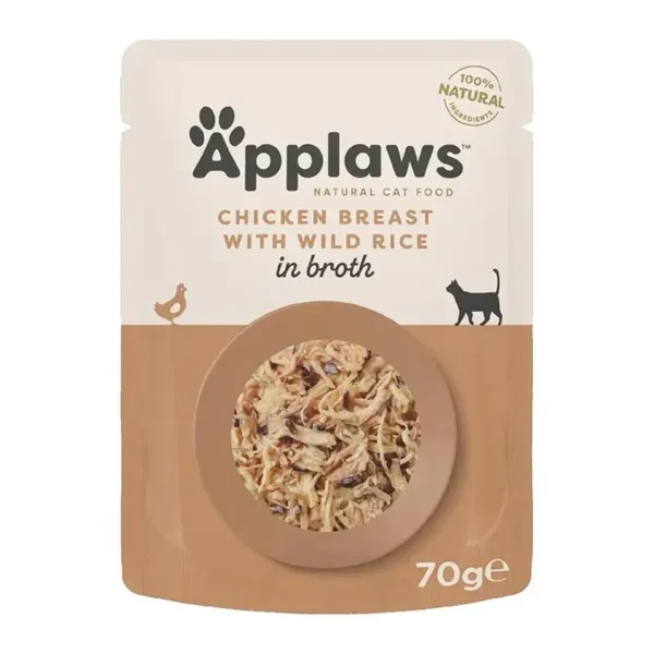 Applaws Broth Pouch - Chicken Breast & Wild Rice (70g) - Pet Supply UAE