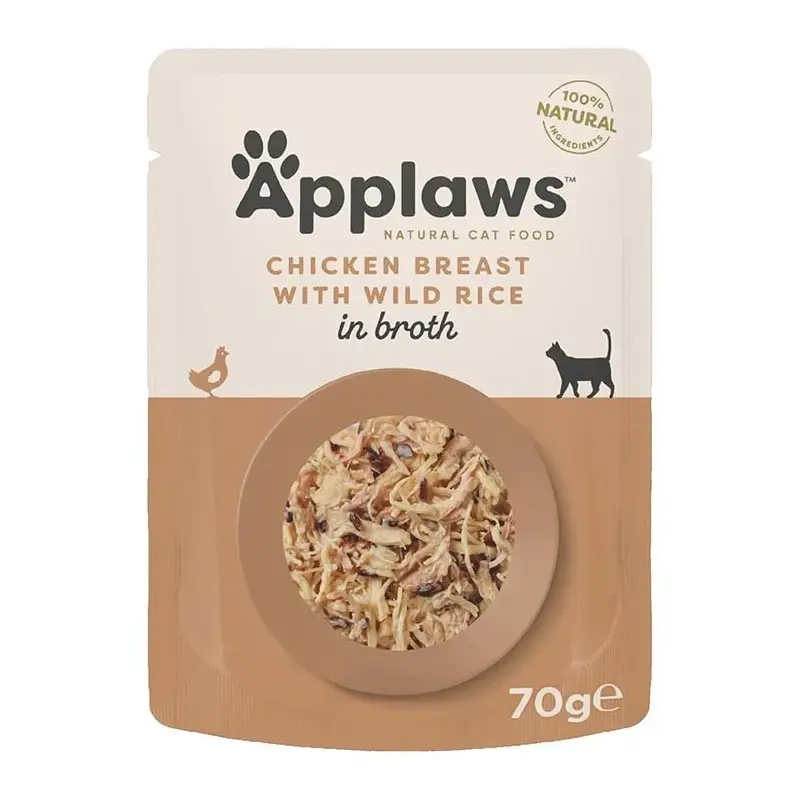 Applaws Broth Pouch - Chicken Breast & Wild Rice (70g) - Pet Supply UAE