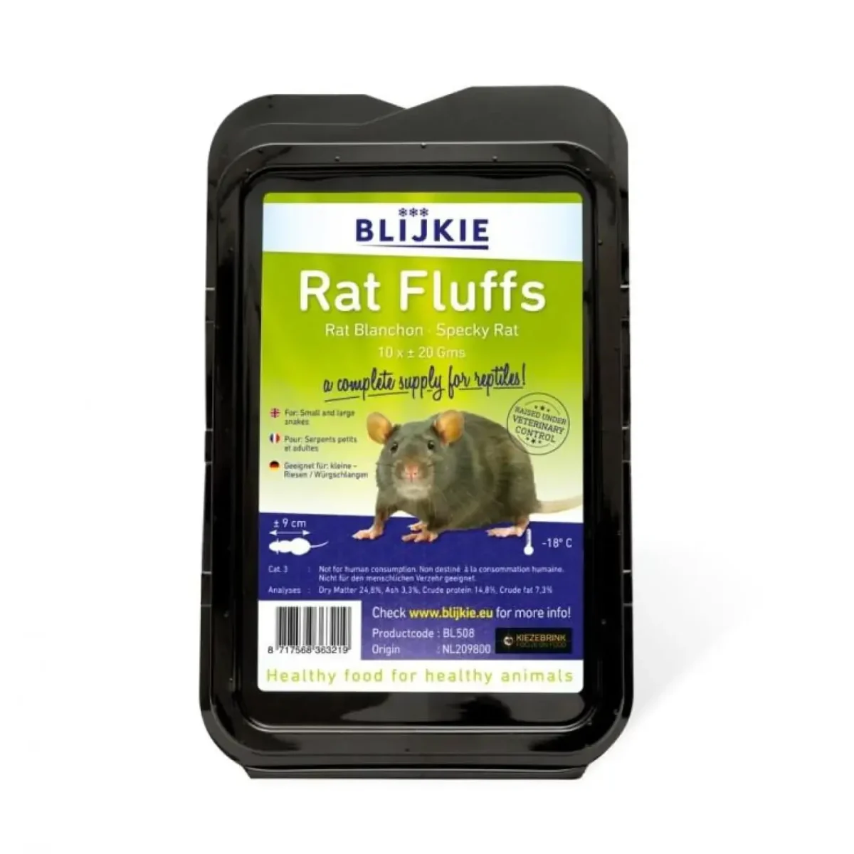 Blijkie Frozen Rat Fluffs - Pet Supply UAE