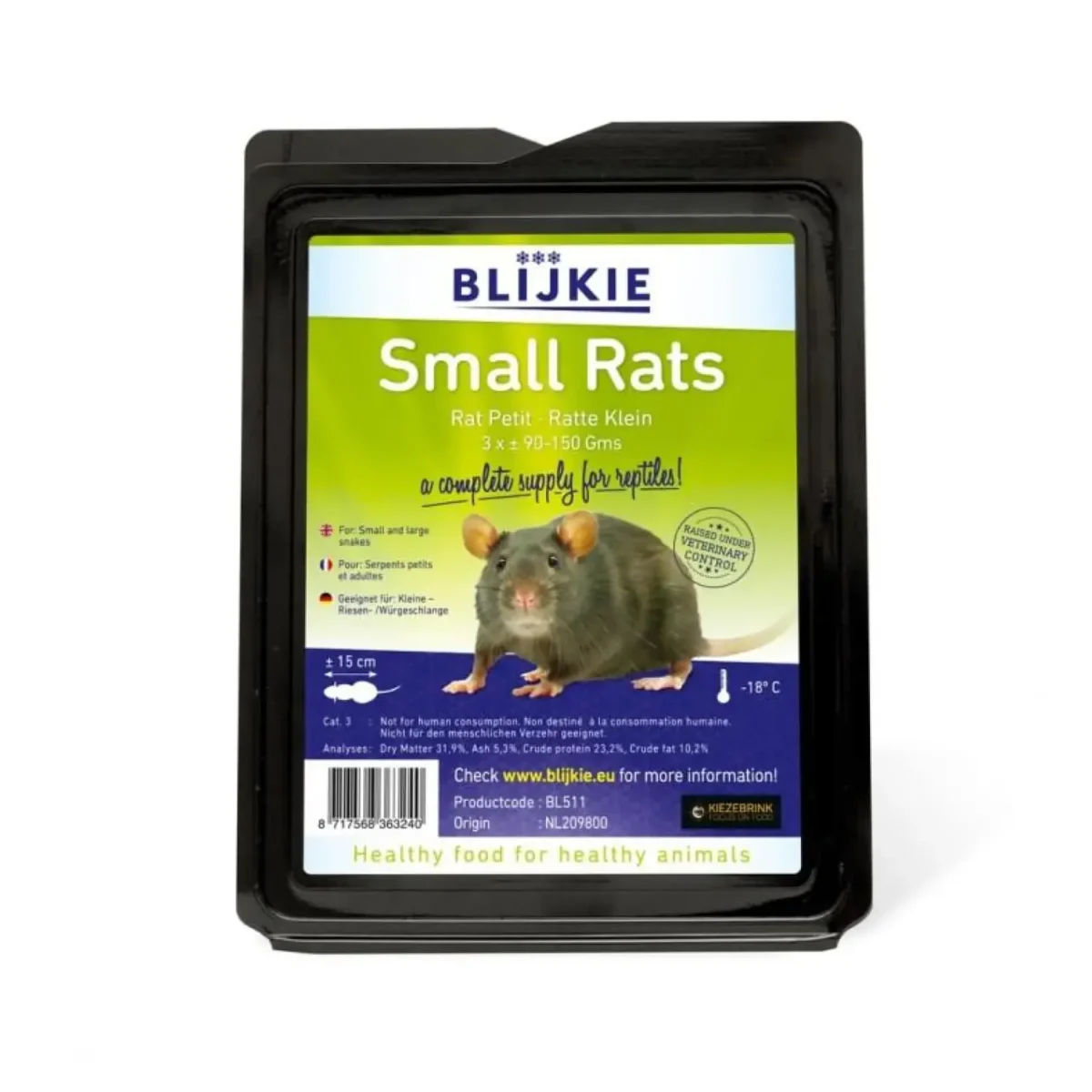 Blijkie Frozen Small Rats - Pet Supply UAE