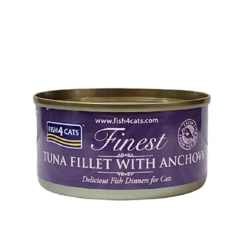 Fish4Cats Finest Tuna Fillet with Anchovy (70g Tin)