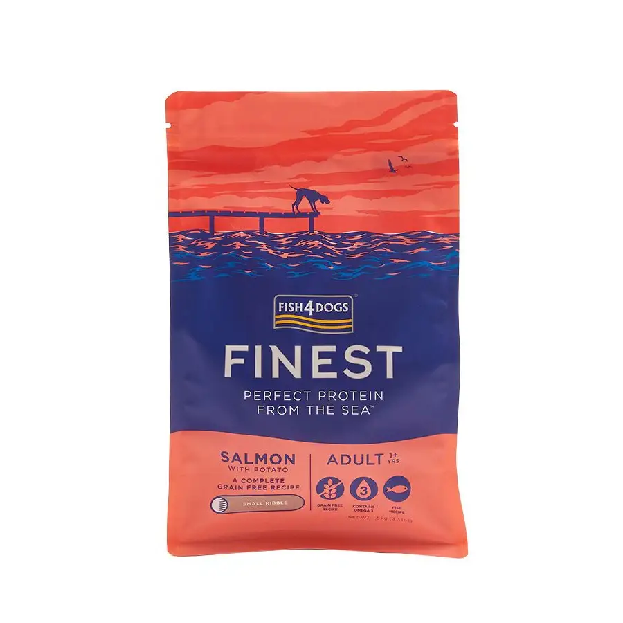 Fish4Dogs Finest Salmon Small Kibble Adult Dry Dog Food (1.5kg) - Pet Supply UAE