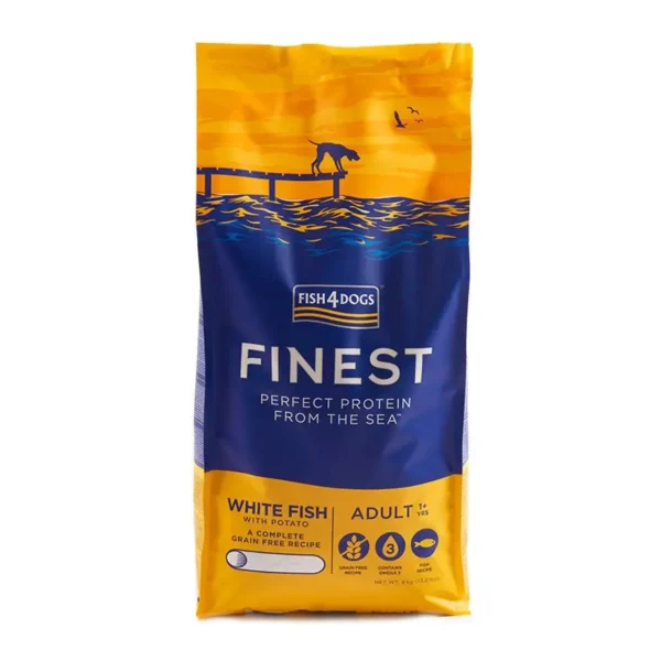 Fish4Dogs Finest White Fish Large Kibble Adult Dry Dog Food (6kg) - Pet Supply UAE