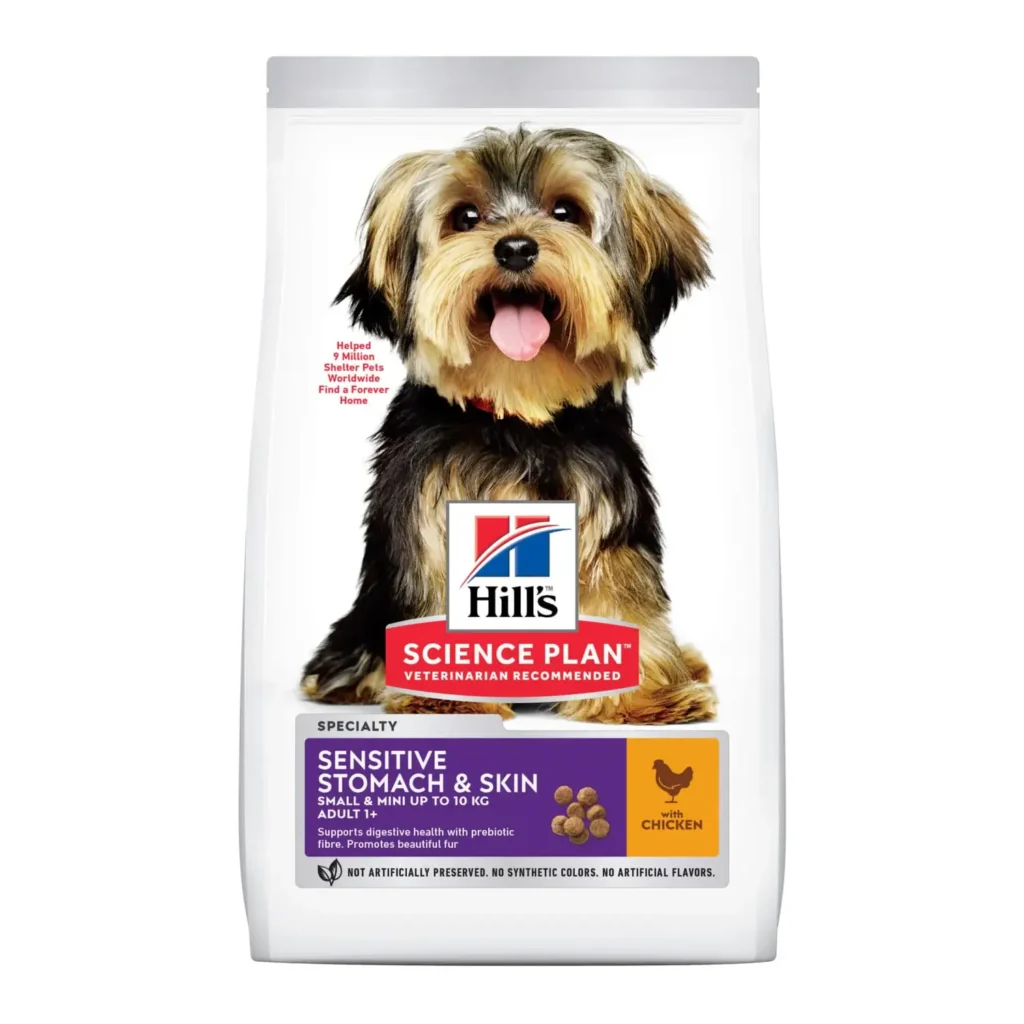 Hill's Science Plan Canine Adult Sensitive Stomach & Skin Small & Mini with Chicken 1.5kg - Pet Supply UAE