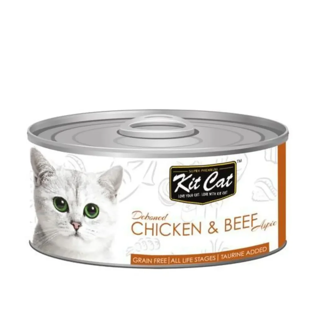 Kit Cat Deboned Chicken & Beef Aspic Toppers (80g) - Pet Supply UAE