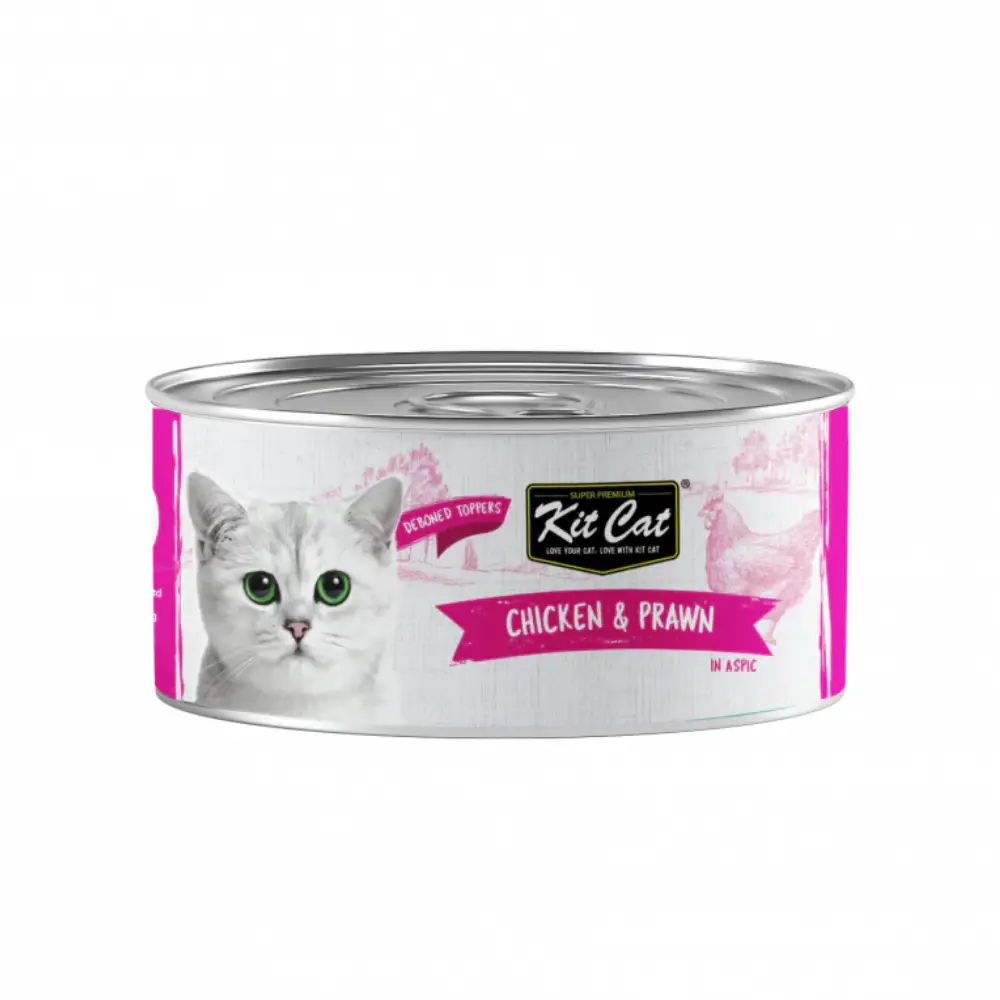 Kit Cat Deboned Chicken & Prawn Toppers (80g) - Pet Supply UAE
