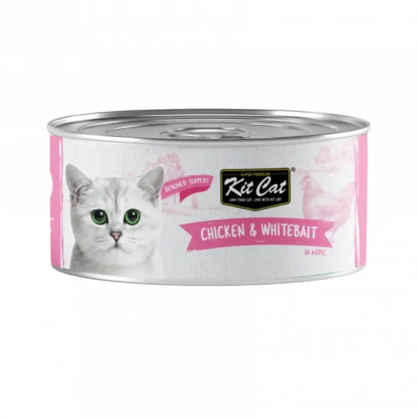 Kit Cat Deboned Chicken & Whitebait Toppers (80g) - Pet Supply UAE