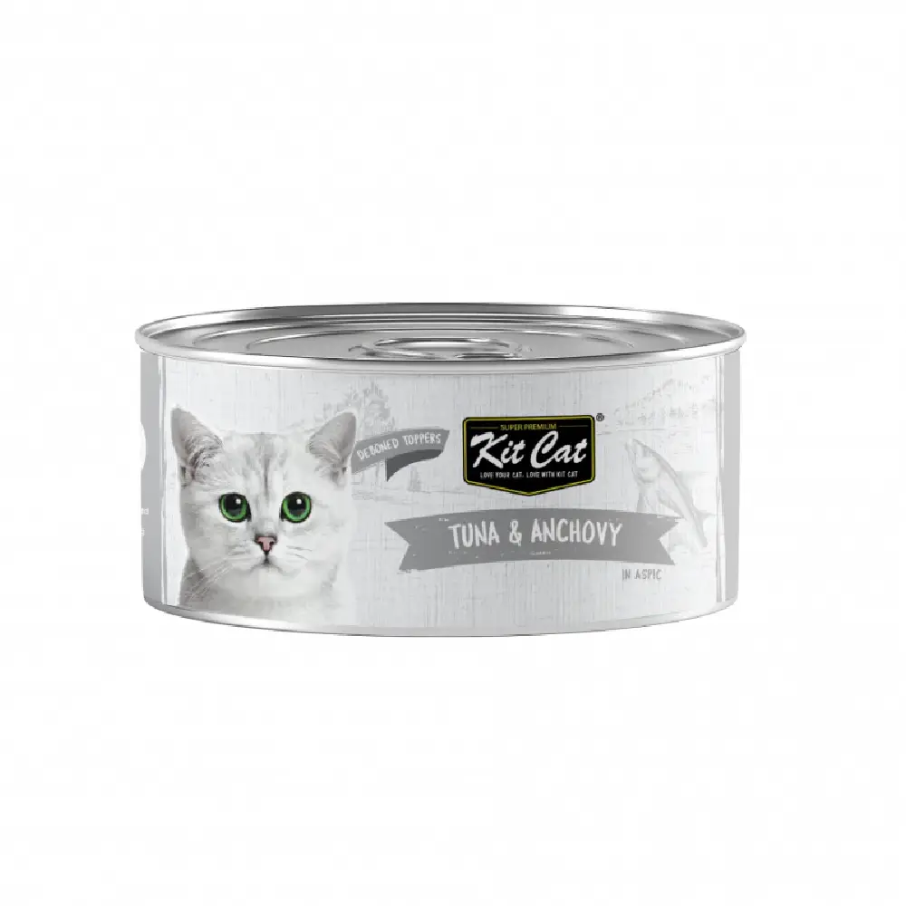 Kit Cat Deboned Tuna & Anchovy Toppers (80g) - Pet Supply UAE