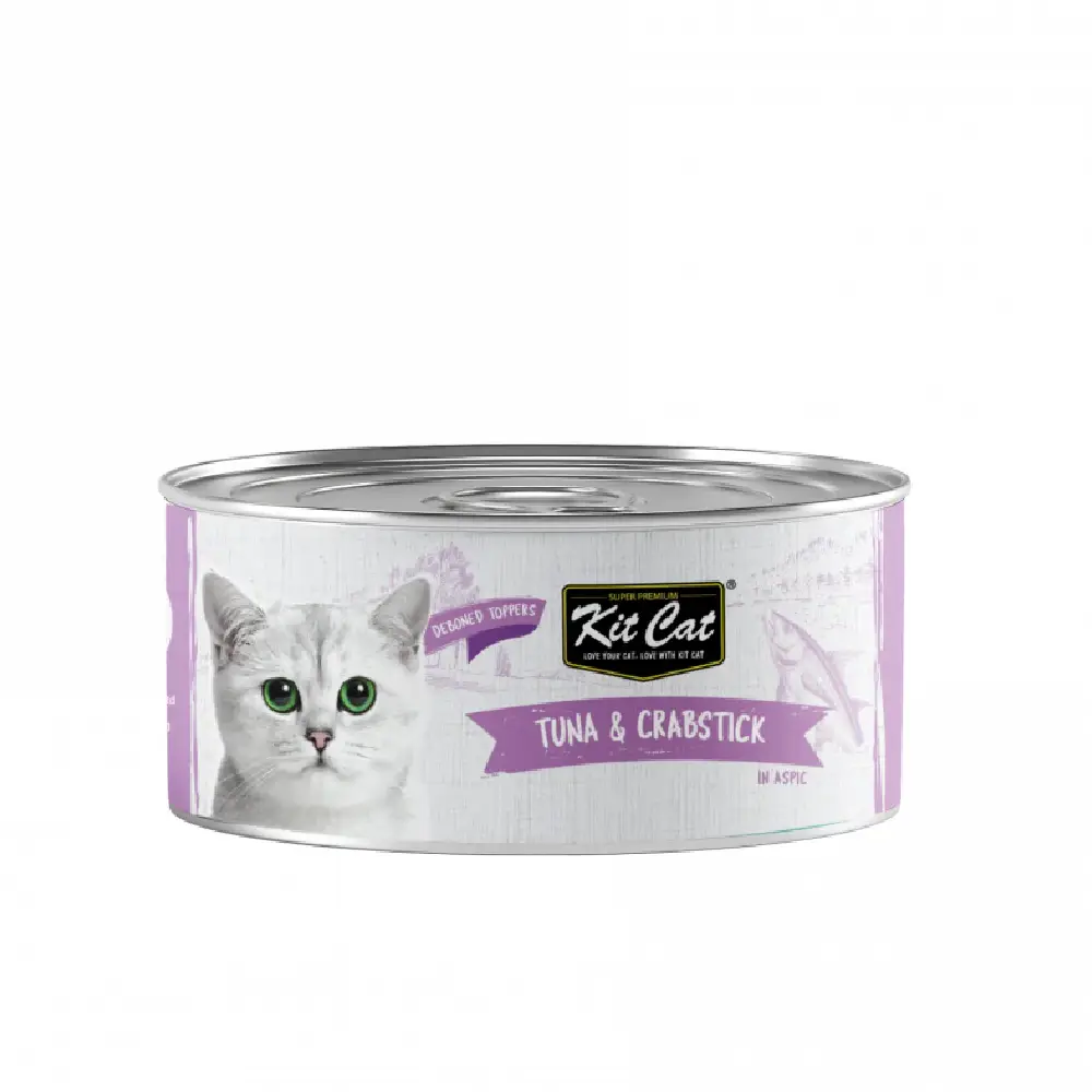 Kit Cat Deboned Tuna & Crabstick Toppers (80g) - Pet Supply UAE