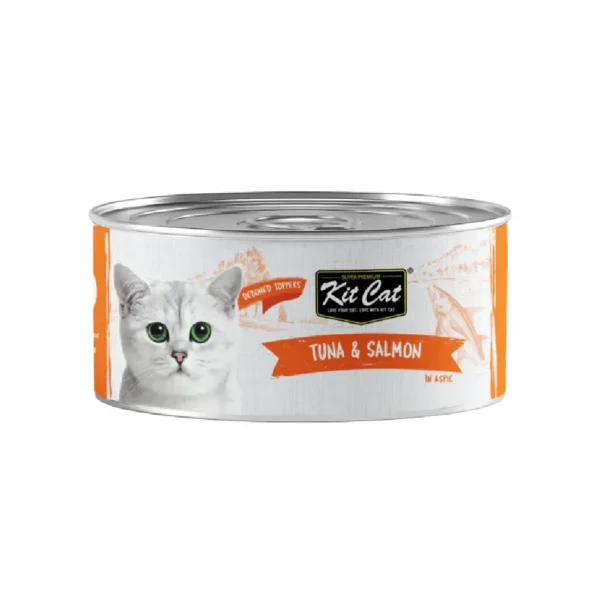 Kit Cat Deboned Tuna & Salmon Toppers (80g) - Pet Supply UAE