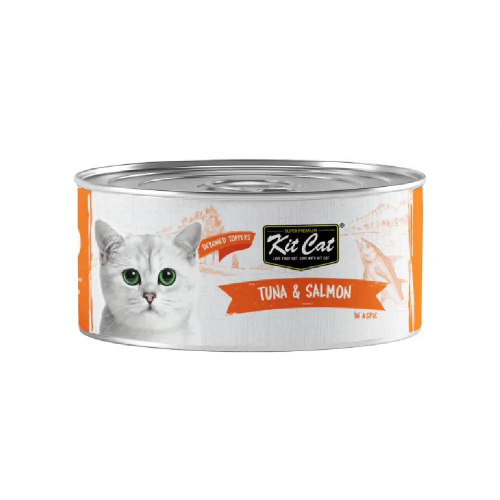 Kit Cat Deboned Tuna & Salmon Toppers (80g) - Pet Supply UAE