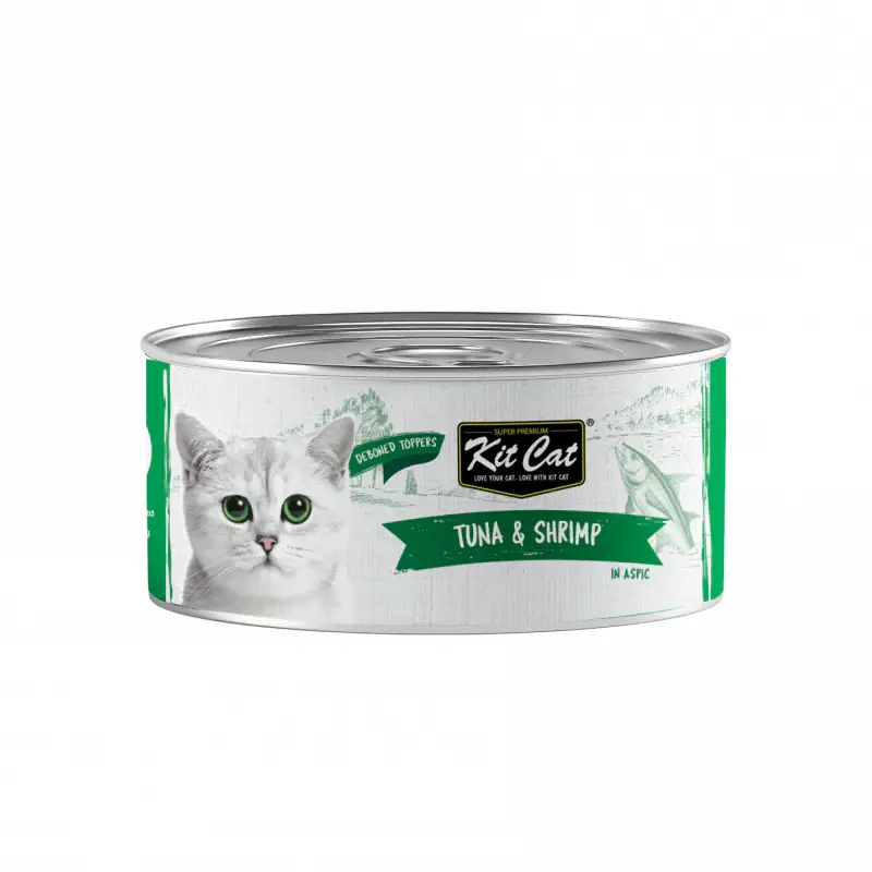 Kit Cat Deboned Tuna & Shrimp Toppers (80g) - Pet Supply UAE