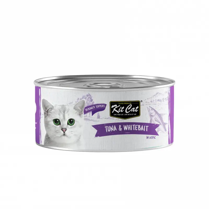Kit Cat Deboned Tuna & Whitebait Toppers (80g) - Pet Supply UAE