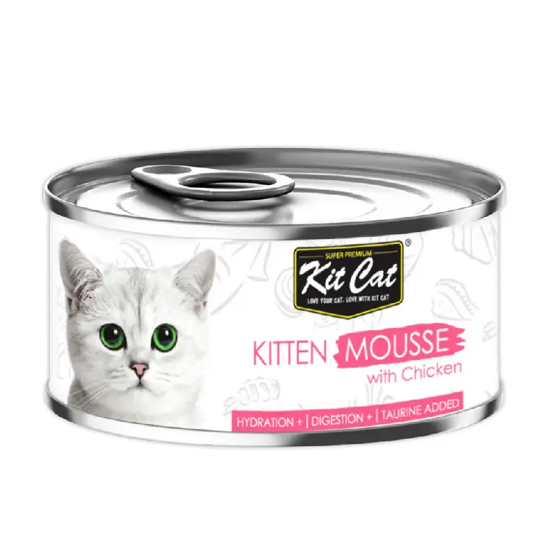 Kit Cat Kitten Mousse with Chicken (80g) - Pet Supply UAE