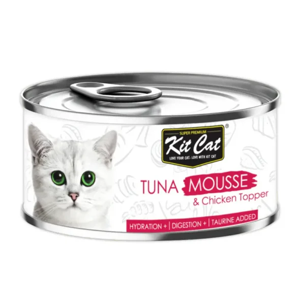 Kit Cat Premium Tuna Mousse with Chicken (80g) - Pet Supply UAE