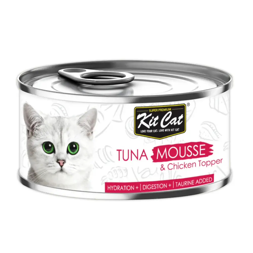 Kit Cat Premium Tuna Mousse with Chicken (80g) - Pet Supply UAE