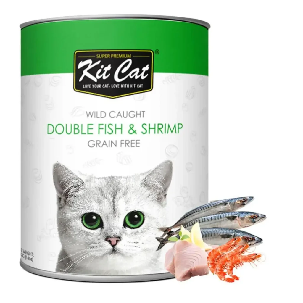 Kit Cat Wild Caught Double Fish & Shrimp Grain Free Loaf (400g) - Pet Supply UAE