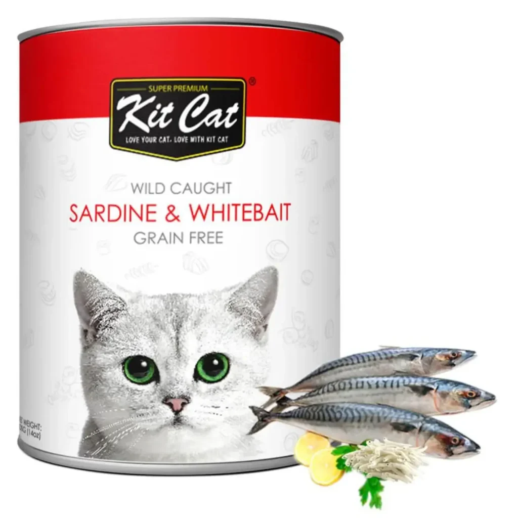 Kit Cat Wild Caught Sardines & Whitebait Grain Free Loaf (400g) - Pet Supply UAE