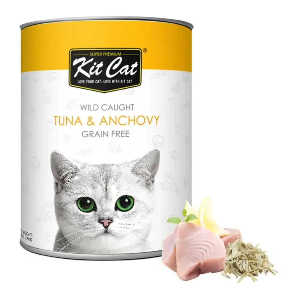 Kit Cat Wild Caught Tuna & Anchovy Grain Free Loaf (400g) - Pet Supply UAE