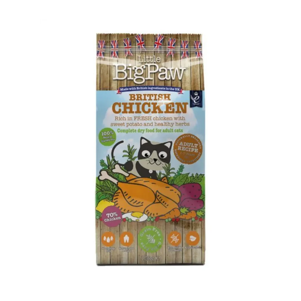 Little Big Paw British Chicken For Cats (1.5kg) - Pet Supply UAE