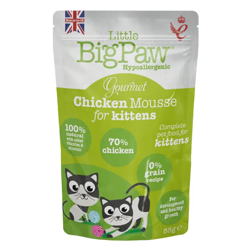 Little BigPaw Gourmet Chicken Mousse Wet Kitten Food (85g) - Pet Supply UAE