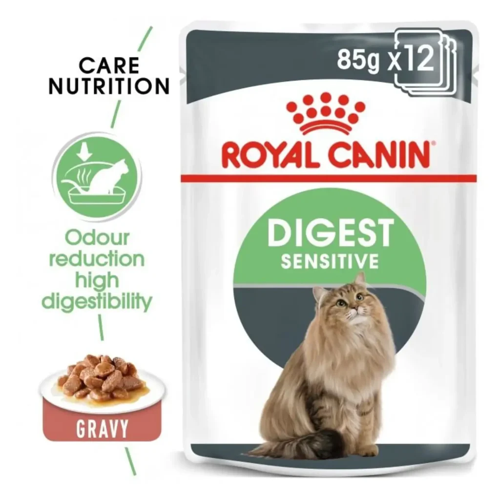 Royal Canin Feline Care Nutrition Digest Sensitive in Gravy (12x85g) - Pet Supply UAE