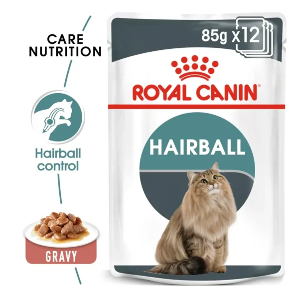 Royal Canin Feline Care Nutrition Hairball Care in Gravy (12x85g) - Pet Supply UAE