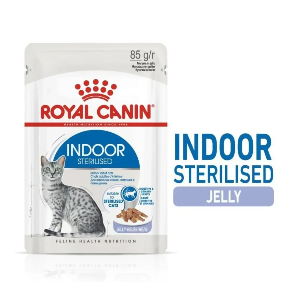 Royal Canin Feline Health Indoor Sterilised in Jelly (12x85g) - Pet Supply UAE