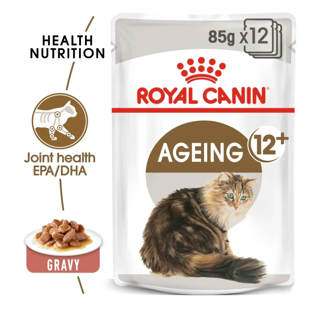 Royal Canin Feline Health Nutrition Ageing 12+ in Gravy (12x85g) - Pet Supply UAE