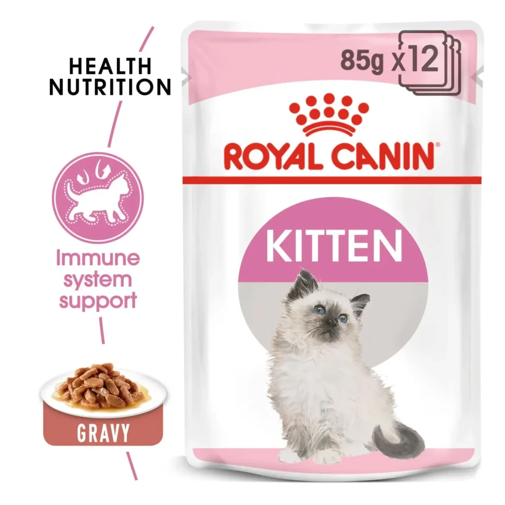 Royal Canin Feline Health Nutrition Kitten in Gravy (12x85g) - Pet Supply UAE