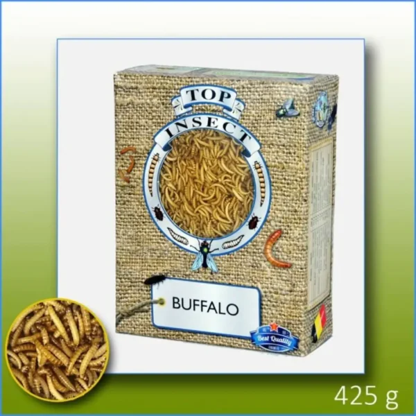 Topinsect Frozen Buffaloworms 1L (425g) - Pet Supply UAE