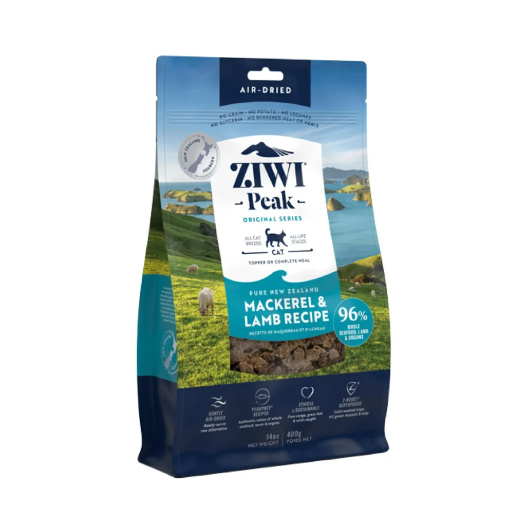 ZIWI Peak Air-Dried Mackerel & Lamb Recipe for Cats (400g) - Pet Supply UAE
