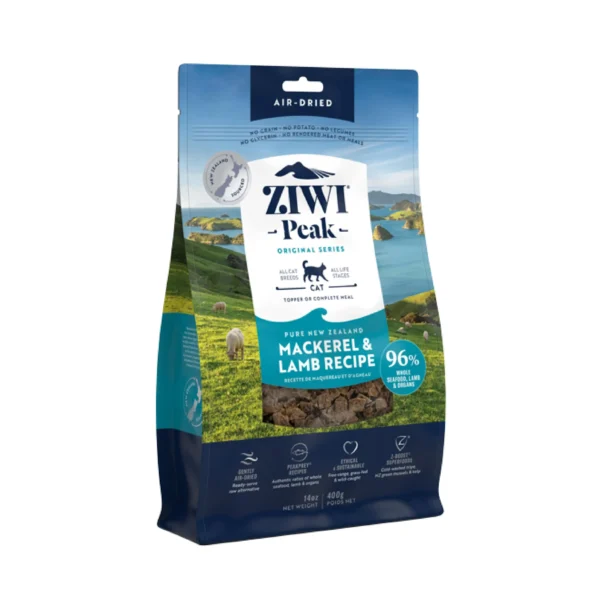ZIWI Peak Air-Dried Mackerel & Lamb Recipe for Cats (400g) - Pet Supply UAE
