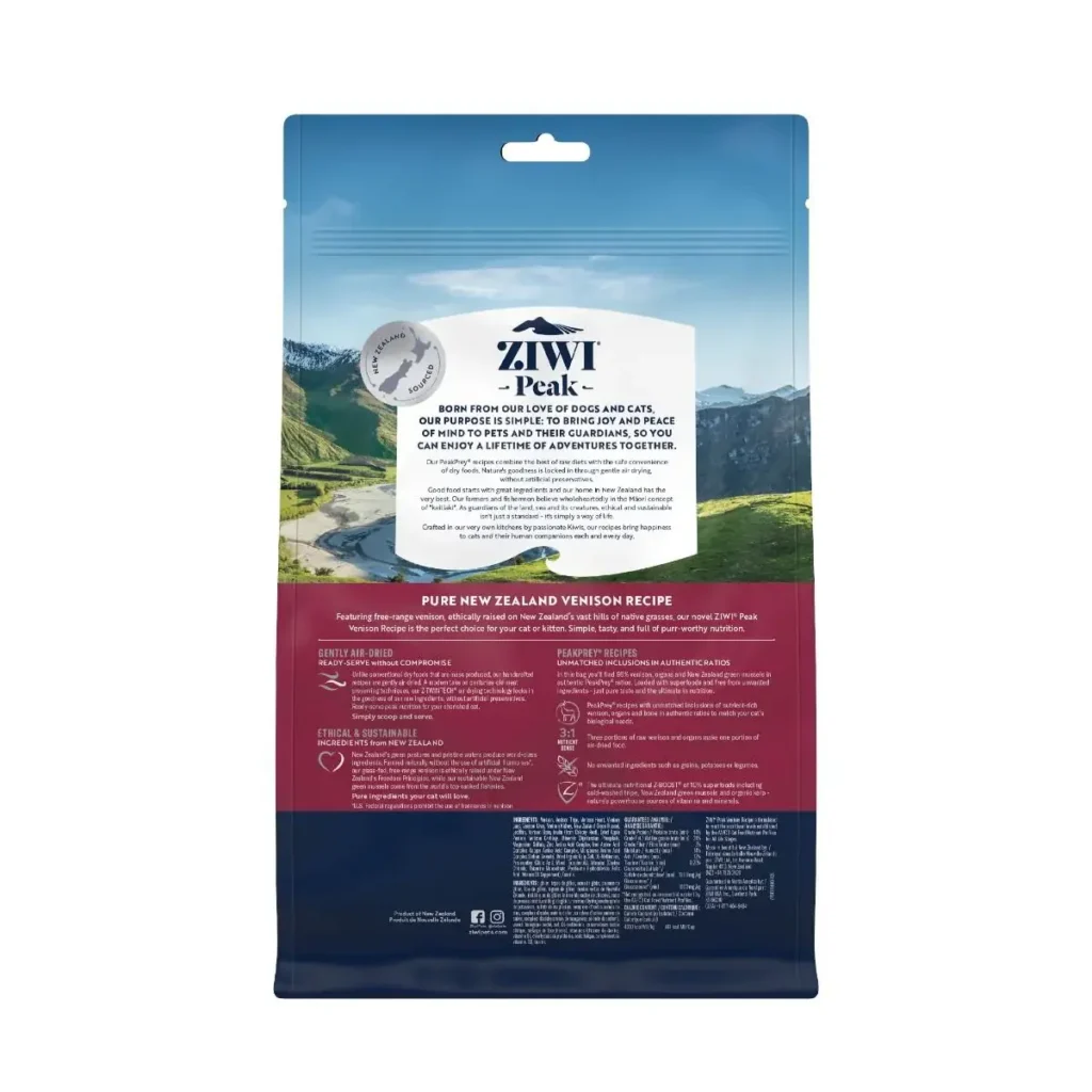ZIWI-Peak-Air-Dried-Venison-Recipe-Dry-Cat-Food-400g-Pet-Supply-UAE