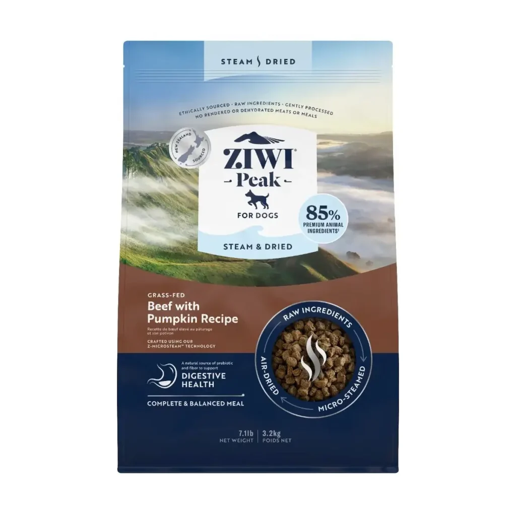 ZIWI Peak Steam & Dried Beef with Pumpkin Dry Dog Food (3.2kg) - Pet Supply UAE