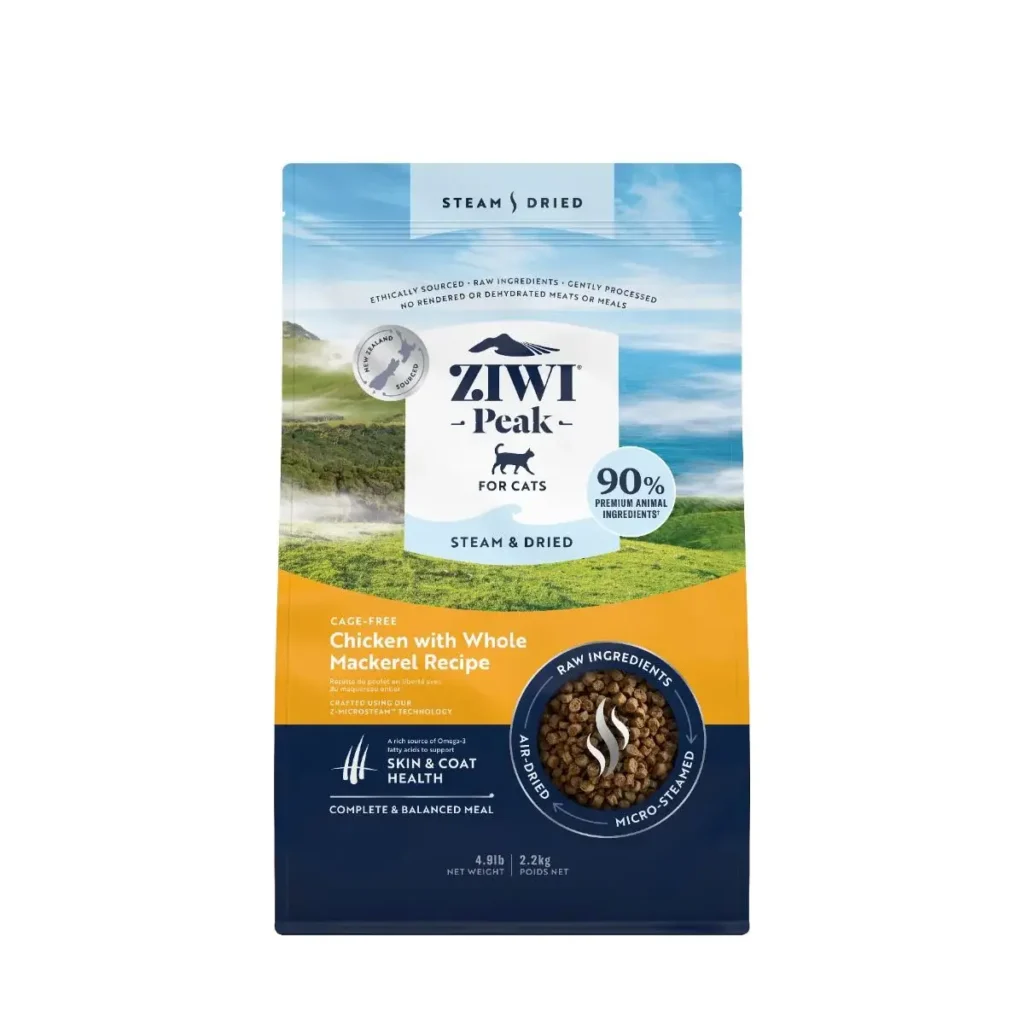 ZIWI Peak Steam & Dried Chicken with Mackarel Dry Cat Food (2.2kg) - Pet Supply UAE