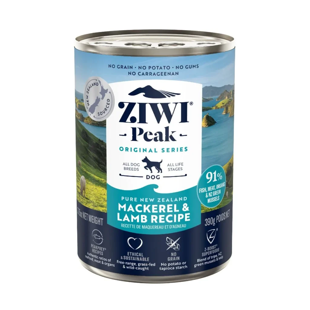 ziwi-peak-wet-canned_mackerel-lamb_dog_front-of-pack_390g-pet-supply-uae
