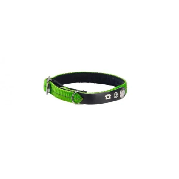 Address Reflective Cat Collar - Green - Pet Supply UAE