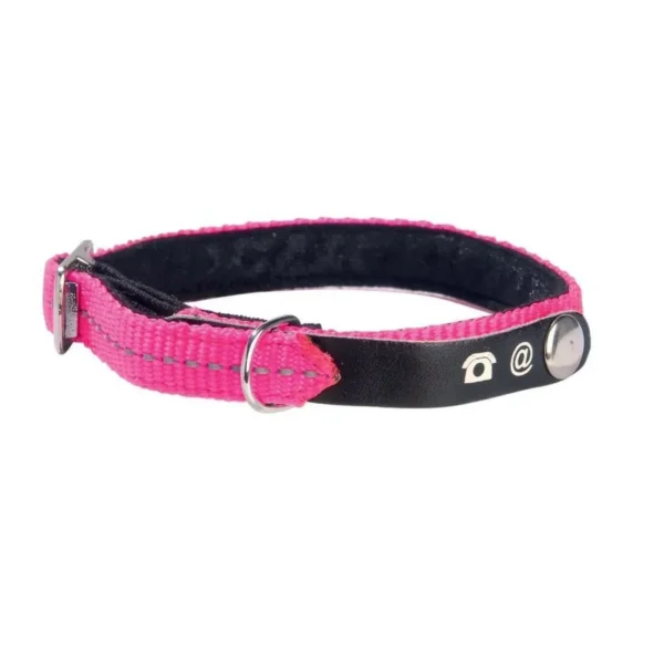 Address Reflective Cat Collar - Pink - Pet Supply UAE
