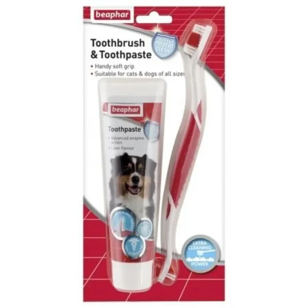Beaphar Toothbrush & Toothpaste Set - Pet Supply UAE