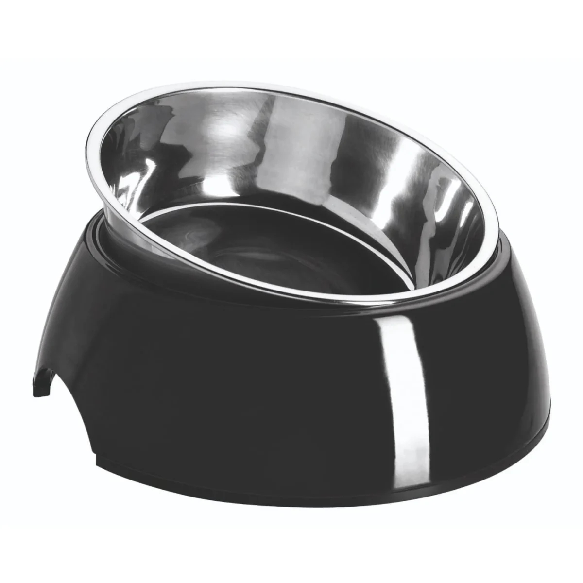 Melamine Feeding Bowl - Black 160ml - Pet Supply UAE