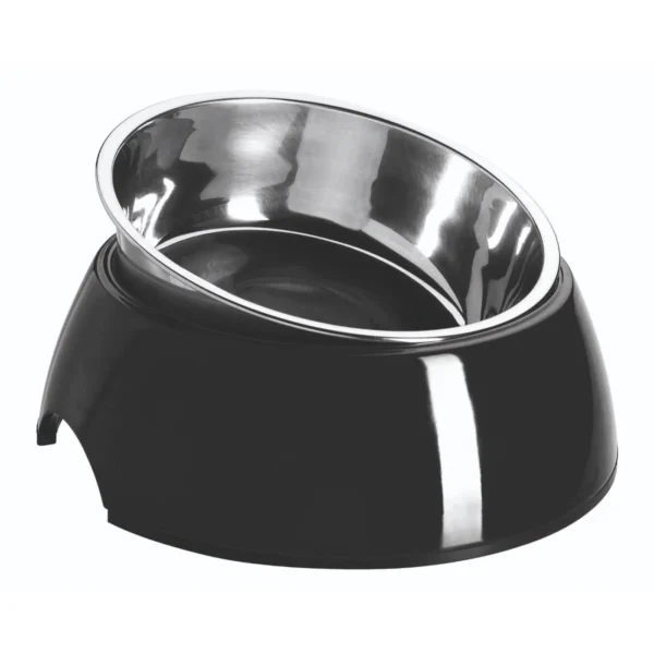 Melamine Feeding Bowl - Black 160ml - Pet Supply UAE